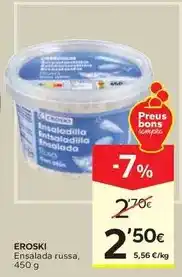 Caprabo Eroski - ensalada russa oferta