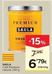 Caprabo Saula - café premium natural oferta