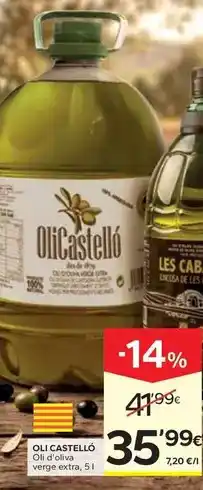 Caprabo Oli castelló - oli d'oliva verge extra oferta