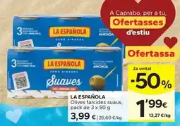 Caprabo La española - olives farcides suaus oferta