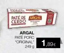 Plusfresc Argal - paté porc original oferta