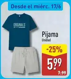 ALDI Pijama oferta