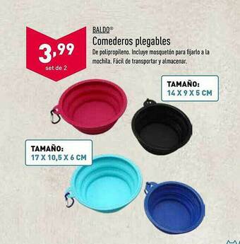 ALDI Baldo Comederos Plegables oferta