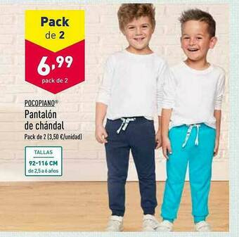 ALDI Pocopiano Pantalón De Chándal oferta