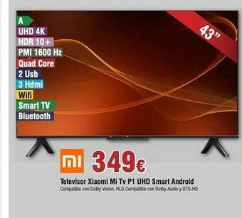 FROIZ Televisor Xiaomi Mi Tv P1 Uhd Smart Android oferta
