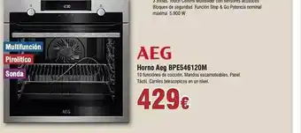 FROIZ Horno Aeg Bpe546120m oferta
