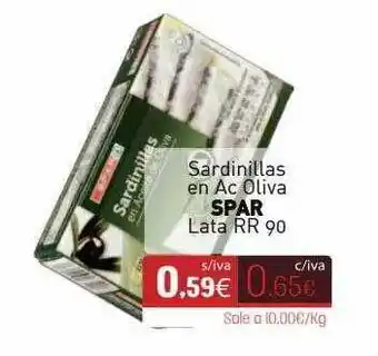 Cuevas Cash Sardinillas En Ac Oliva Spar oferta