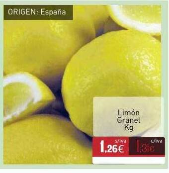 Cuevas Cash Limón Granel oferta