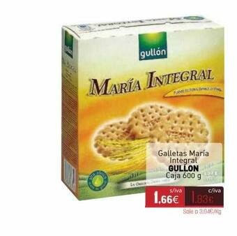 Cuevas Cash Galletas Maria Integral Gullon oferta