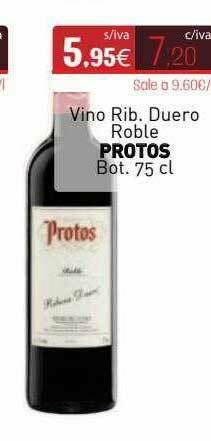 Cuevas Cash Vino Rib. Duero Roble Protos oferta