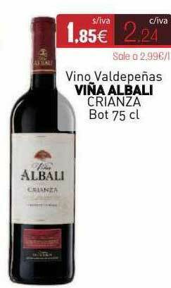 Cuevas Cash Vino Valdepeñas Viña Albali Crianza oferta