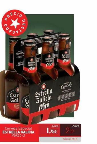 Cuevas Cash Cerveza Especial Estrella Galicia oferta