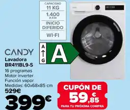 Carrefour CANDY Lavadora BR411BL9-S oferta