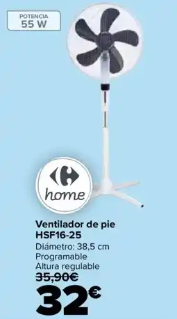Carrefour Ventilador de pie HSF16-25 oferta
