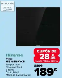 Carrefour HISENSE Placa HI6311BSHYCE oferta