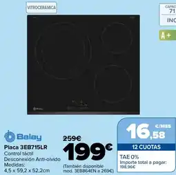 Carrefour BALAY Placa 3EB715LR oferta