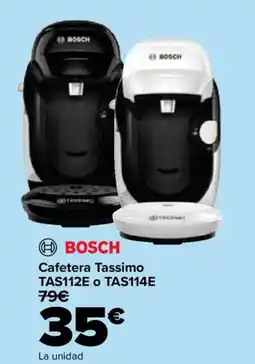 Carrefour BOSCH Cafetera Tassimo TAS112E O TAS114E oferta