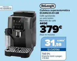 Carrefour DELONGHI Cafetera superautomática ECAM223.61.GB oferta