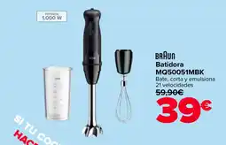 Carrefour BRAUN Batidora MQ50051MBK oferta