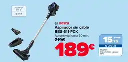 Carrefour BOSCH Aspirador sin cable BBS-611-PCK oferta