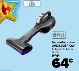 Carrefour BLACK+ DECKER Aspirador mano DVD320BP-QW oferta
