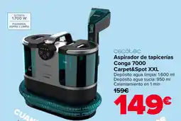 Carrefour CECOTEC Aspirador de tapicerías Conga 7000 Carpet&Spot XXL oferta