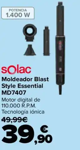 Carrefour SOLAC Moldeador Blast Style Essential MD7407 oferta