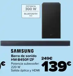 Carrefour SAMSUNG Barra de sonido HW-B450F/ZF oferta