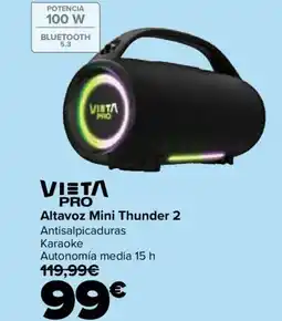 Carrefour VIETA PRO Altavoz Mini Thunder 2 oferta