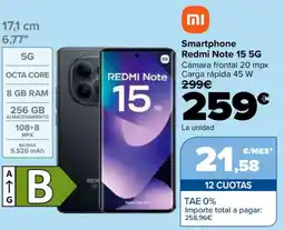 Carrefour REDMI Note 15 5G Smartphone oferta
