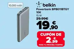 Carrefour BELKIN Powerbank BPB011BTGY oferta