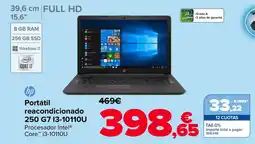 Carrefour HP Portátil reacondicionado 250 G7I3-10110U oferta