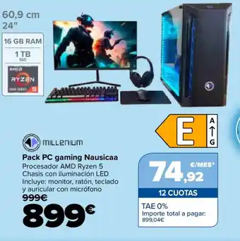 Carrefour MILLENIUM Pack PC gaming Nausicaa oferta