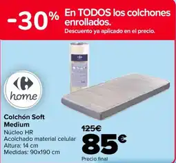 Carrefour Colchón Soft Medium oferta