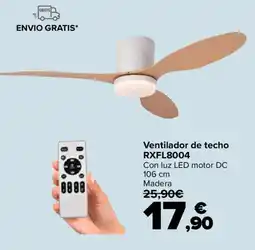 Carrefour Ventilador de techo RXFL8004 oferta