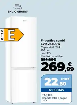 Carrefour Frigorífico combi EVR-244DEW oferta