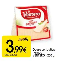 Dialprix VENTERO Queso cortaditas tiernas oferta