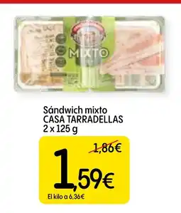 Dialprix CASA TARRADELLAS Sándwich mixto oferta