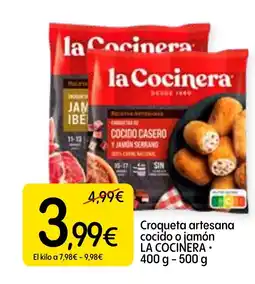 Dialprix LA COCINERA Croqueta artesana cocido o jamón oferta