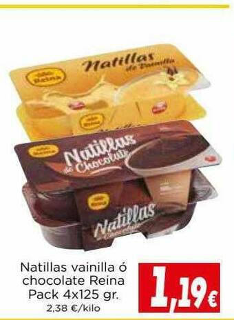 Proxi Natillas Vainilla ó Chocolate Reina oferta