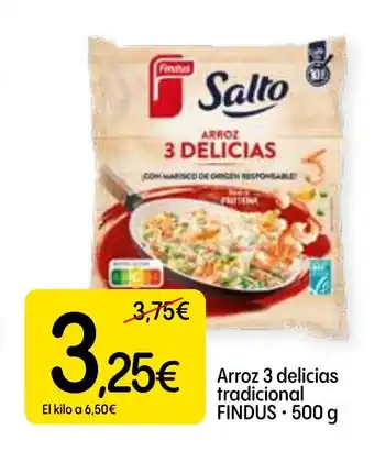 Dialprix FINDUS Arroz 3 delicias tradicional oferta