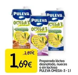 Dialprix PULEVA OMEGA-3 Preparado lácteo desnatado, nueces o sin lactosa oferta