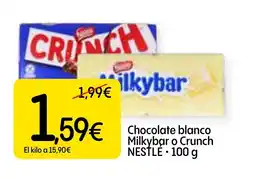 Dialprix NESTLÉ Chocolate blanco Milkybar o Crunch oferta