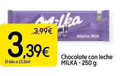 Dialprix MILKA Chocolate con leche oferta