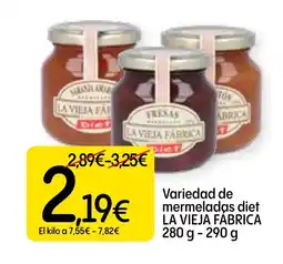 Dialprix LA VIEJA FABRICA Variedad de mermeladas diet oferta