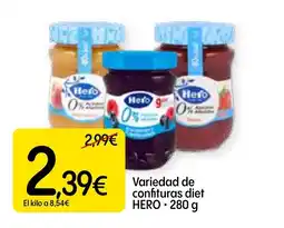 Dialprix HERO Variedad de confituras diet oferta