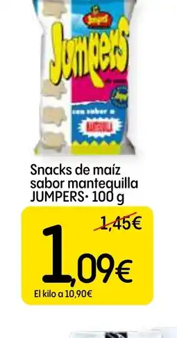 Dialprix JUMPERS Snacks de maíz sabor mantequilla oferta