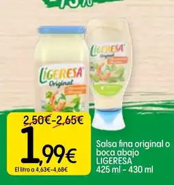 Dialprix LIGERESA Salsa fina original o boca abajo oferta