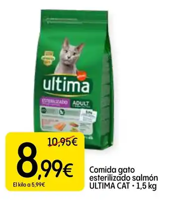 Dialprix ULTIMA CAT Comida gato esterilizado salmón oferta
