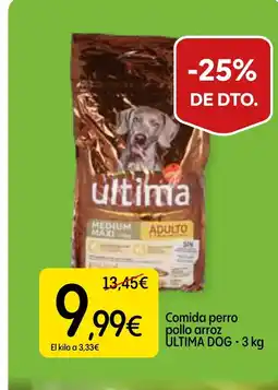 Dialprix ULTIMA DOG Comida perro pollo arroz oferta